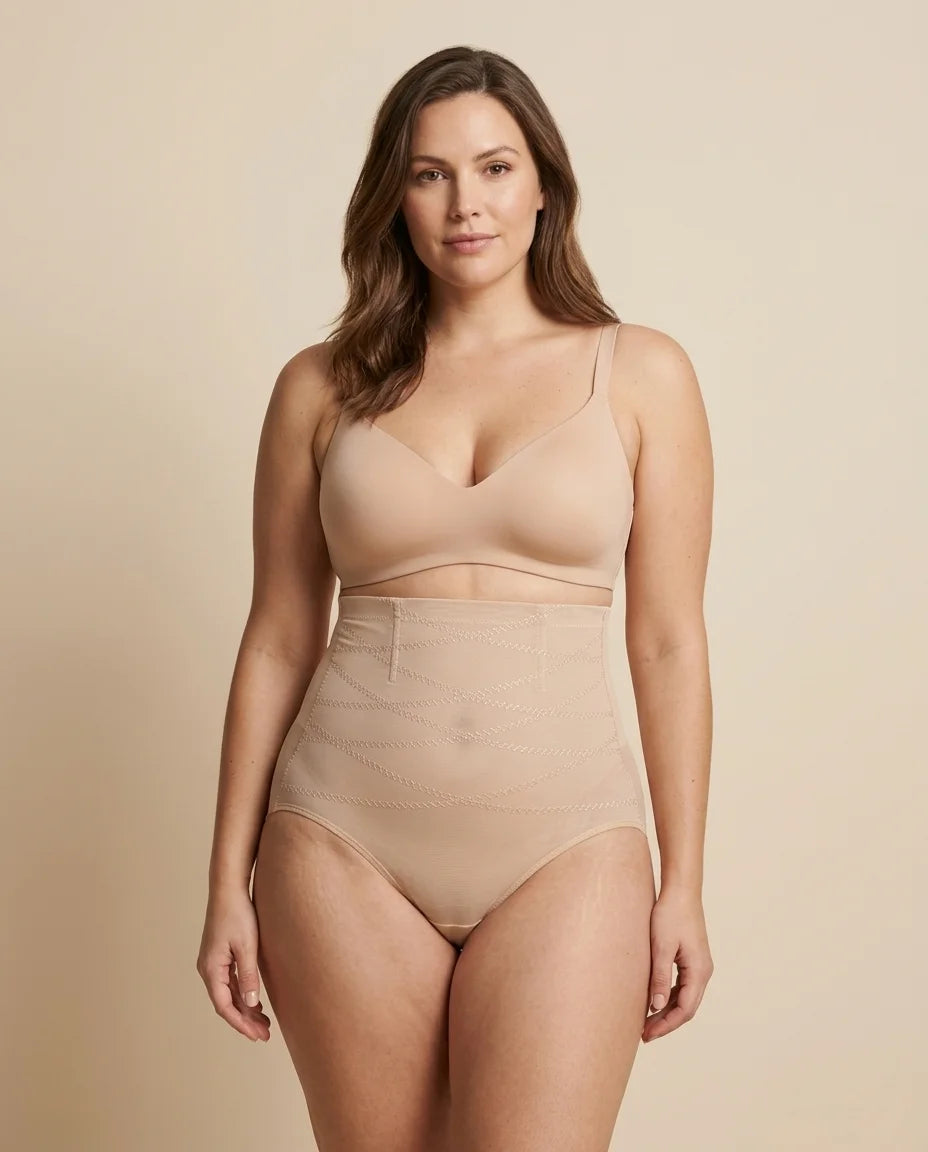 High-Waisted Postpartum Shaping Brief — 360° Compression